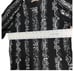 Brodie Cashmere Sweater Women’s S Black Silver Snakeskin Animal Print