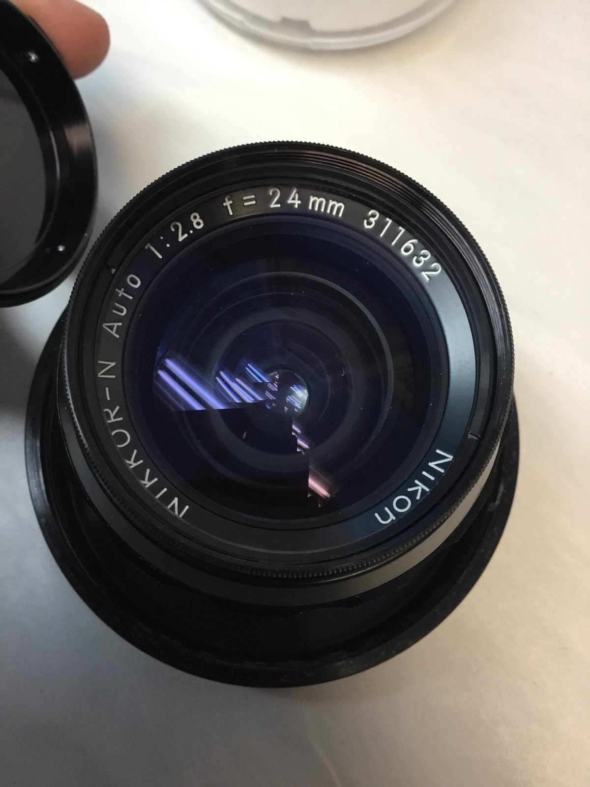 Nikon NIKKOR-N Auto 24mm 1:2.8 MF Wide Angle Lens From JAPAN 311652 Excellent