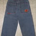 Vintage JNCO Twin Cannons - Blue with Orange stitching - Waist 32 Inseam 30 -