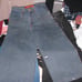 Vintage JNCO Twin Cannons - Blue with Orange stitching - Waist 32 Inseam 30 -