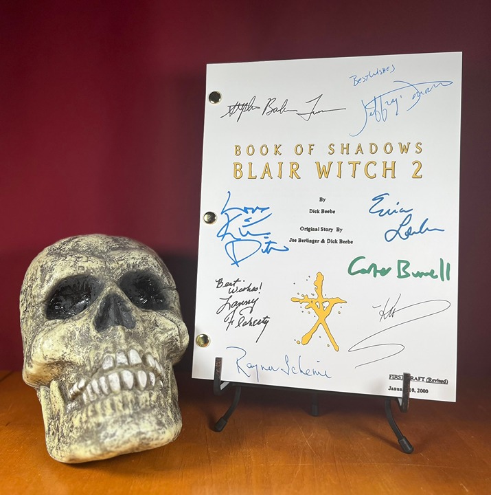 Blair Witch 2 Script Signed- Autograph Reprints- Book Of Shadows: Blair Witch 2