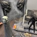 Custom alien diorama trone and custom alien figure