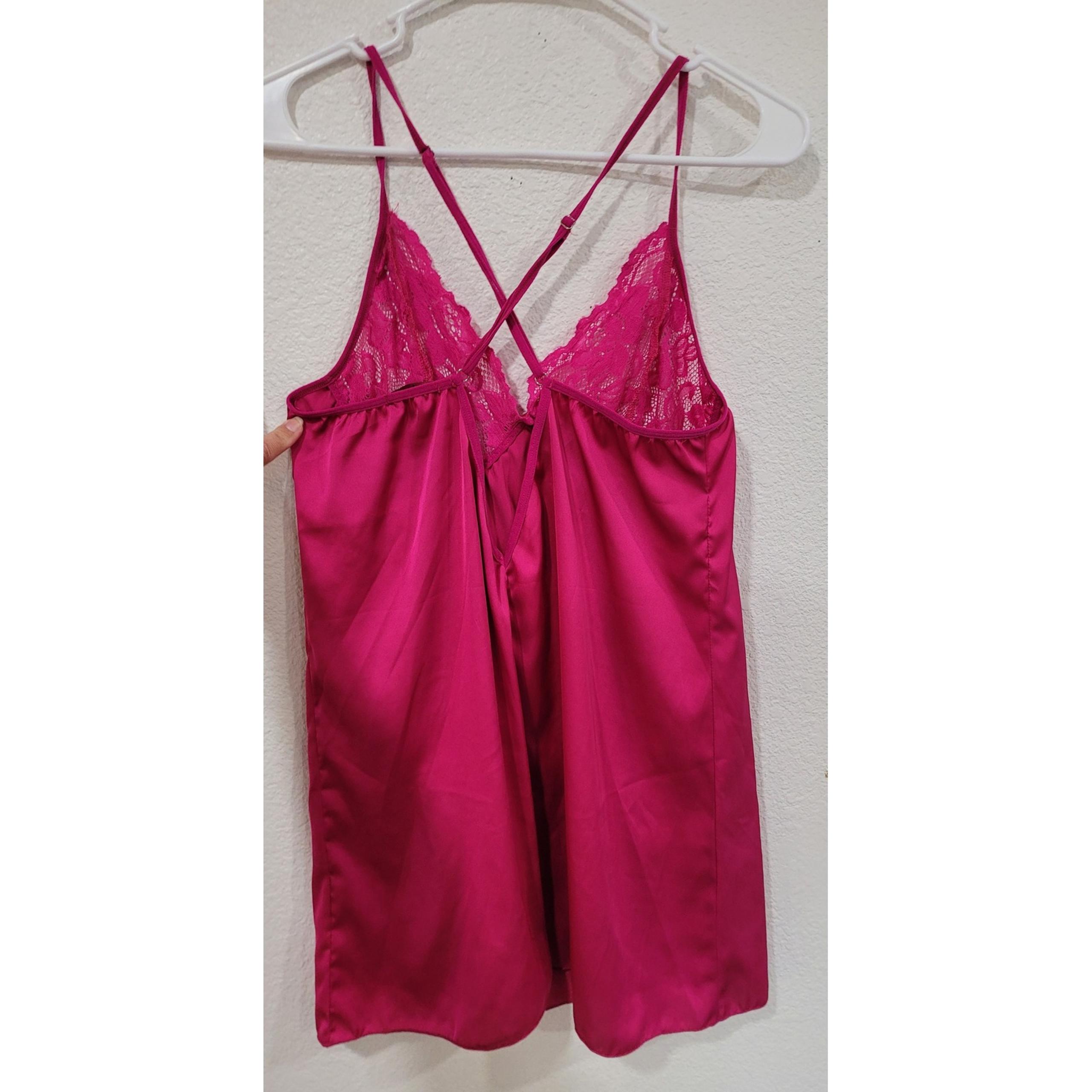 AvidLove Women's Satin Lingerie Lace Trim Slip Dress Sleepwear Plus Size 16W #9
