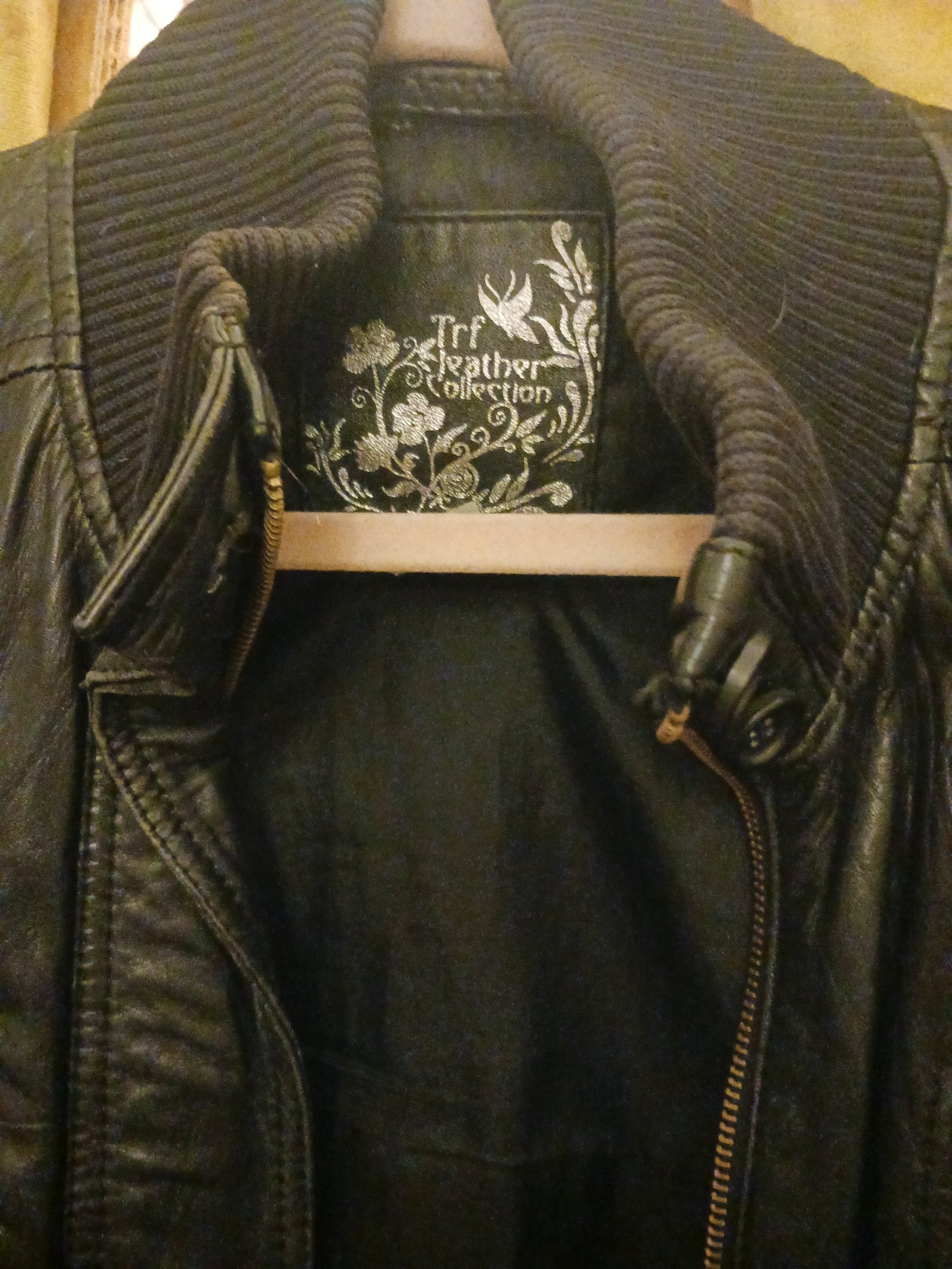 TRF Women's Leather Biker Jacket