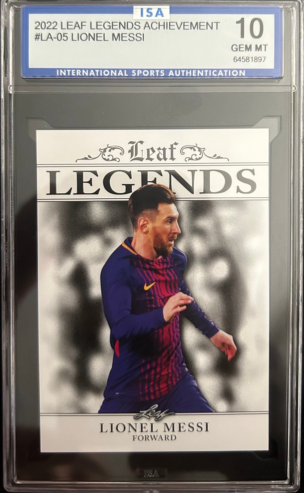 2022 Lionel Messi Leaf Legends Achievement (FREE SHIPPING)