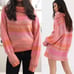 NWT Free People Candy Stripe Tunic Sweater - Small
