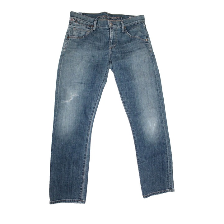 Women's Citizens of Humanity Jeans Dylan Drop Rise Cropped Distressed 25