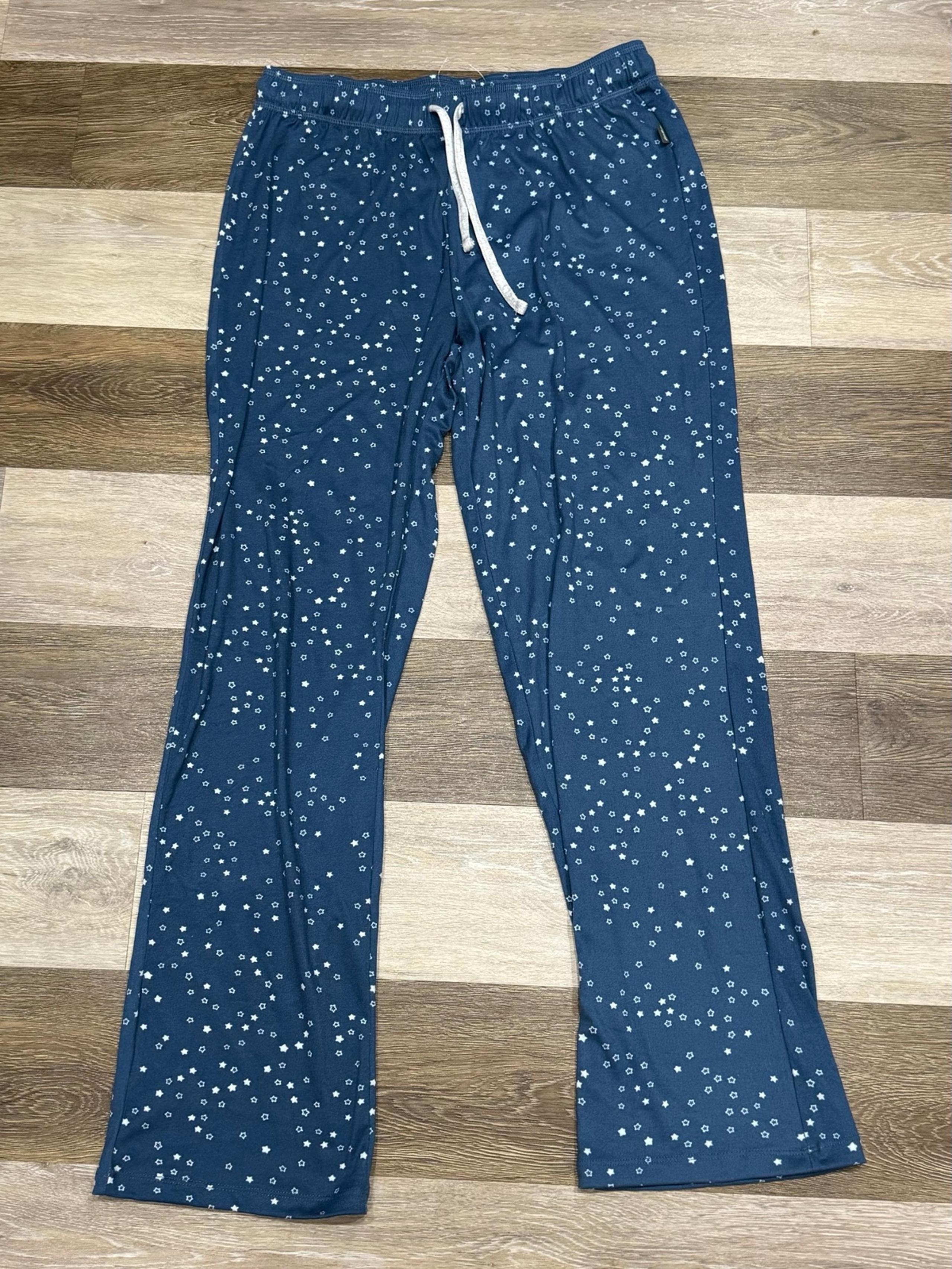 NWOT Eddie Bauer Sleep Lounge Pants Women’s Size Medium Blue Stars Super Soft