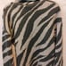 rag and bone Cowl Neck Animal Print Pullover Sweater Sz XS