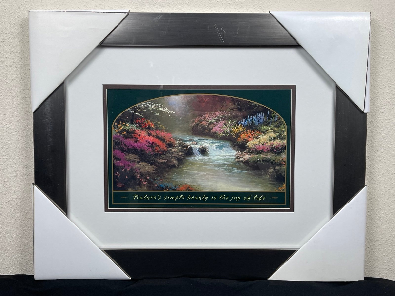 Thomas Kinkade - Bridge of Faith In Lithograph Print Matte Frame w/ COA