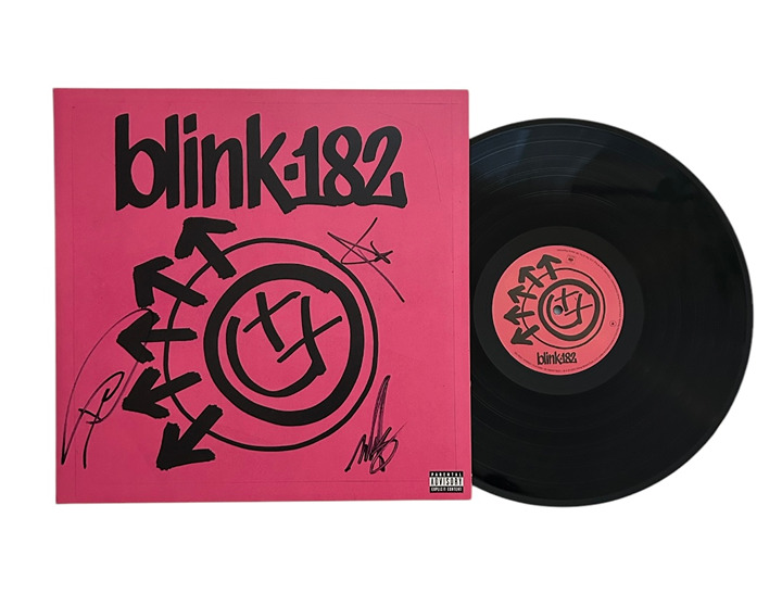 Blink 182 Signed Autographed One More Time Vinyl With Exact Photo Proof