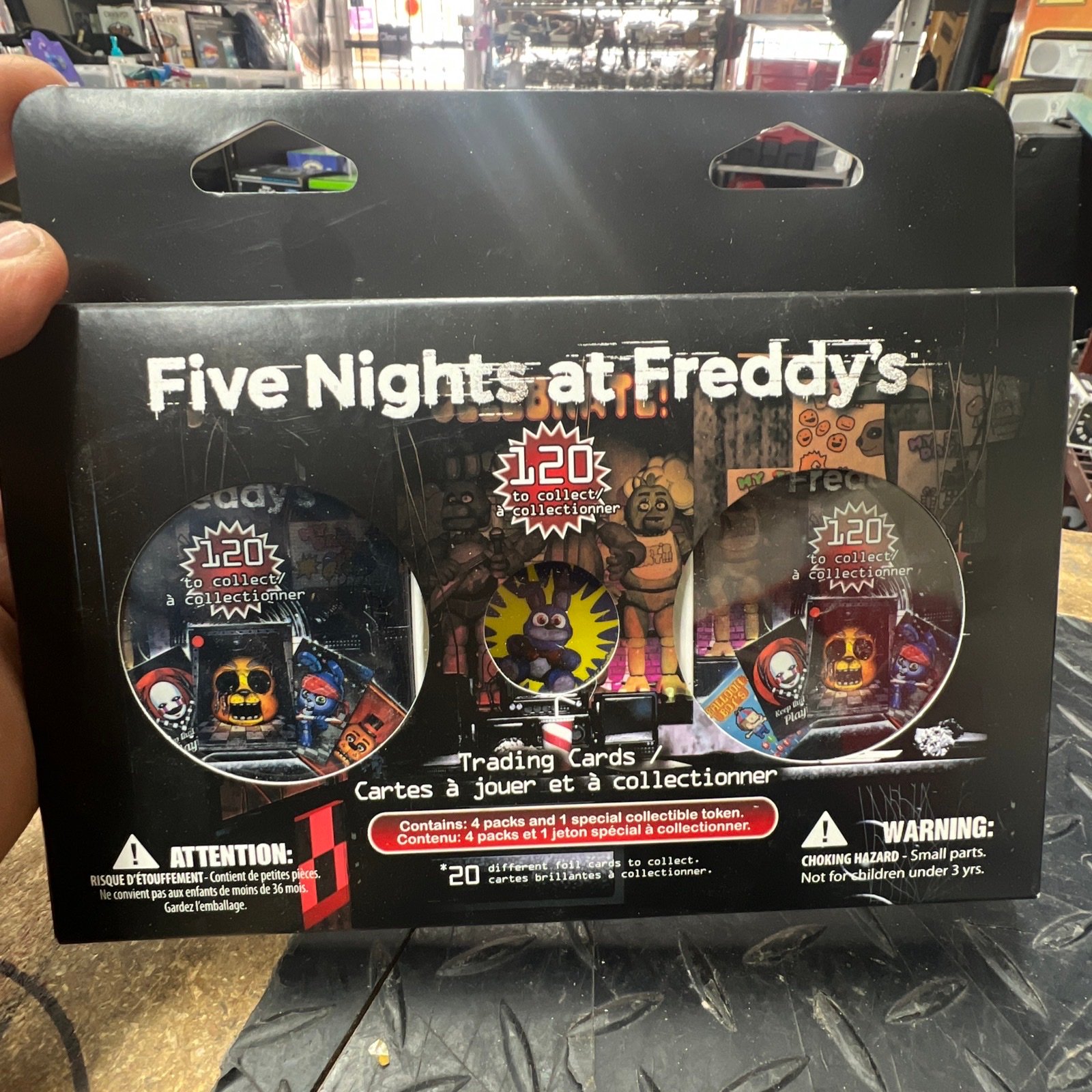 NIB Five Nights at Freddy's 4 Pack Trading Cards + Special Token