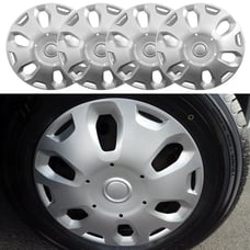 Silver Skin Covers Hub Caps Set 4 FOR 2010-2013 Ford Transit Connect 15 Wheel