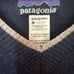 patagonia • mens sz medium wool cashmere cask v-neck sweater blue vintage