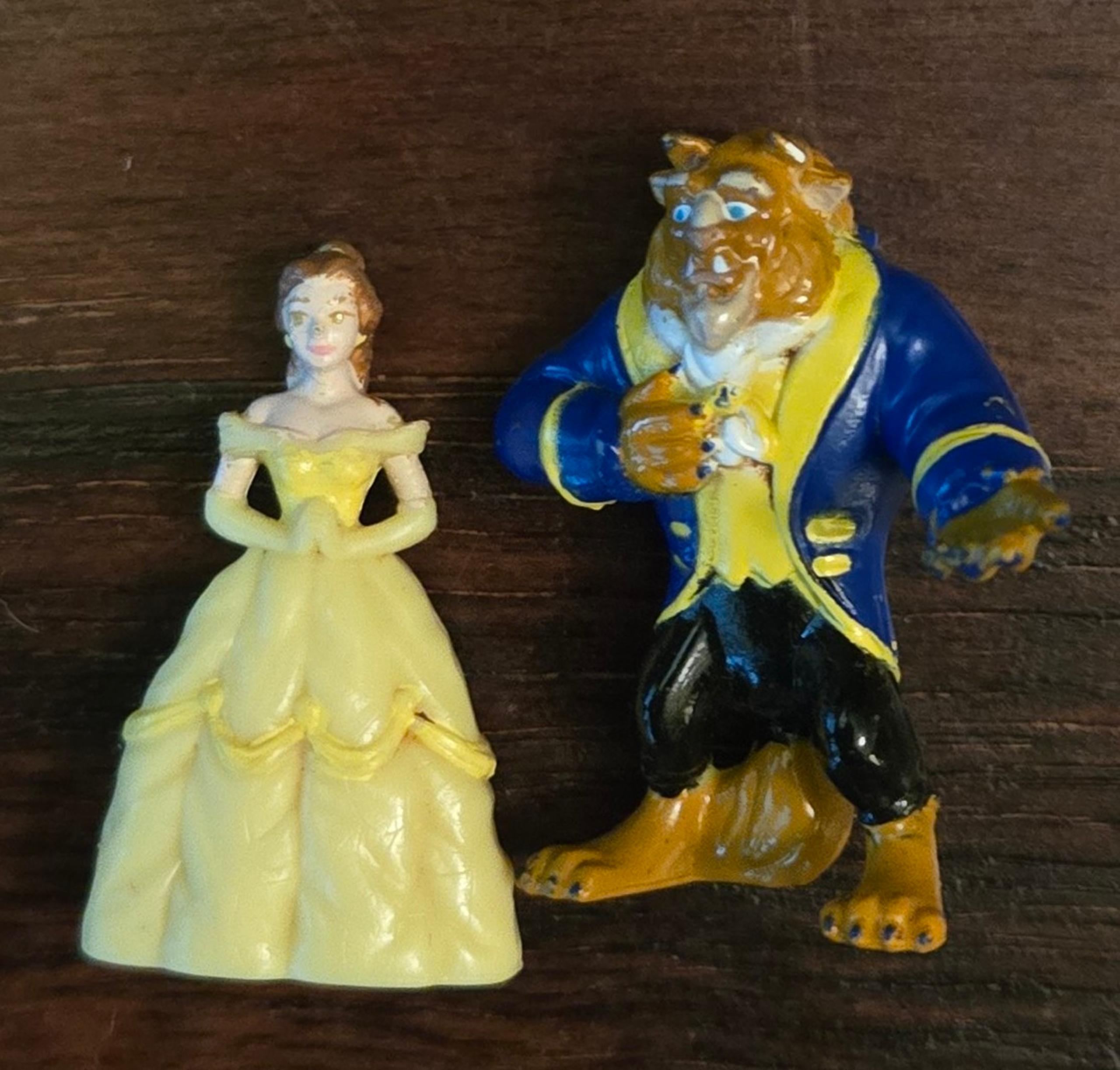 Polly Pocket Vintage Bluebird Disney Beauty & The Beast - Belle & Beast Figures