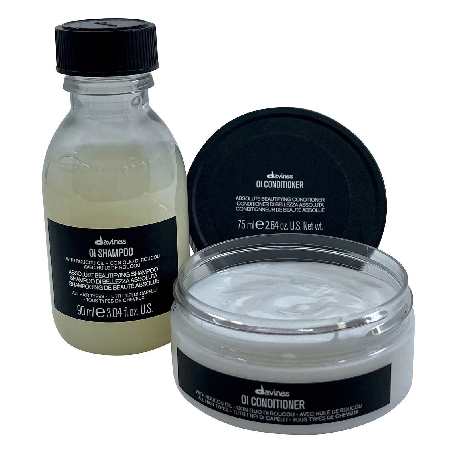 Davines OI Shampoo 3.04 OZ & OI Conditioner 2.64 OZ