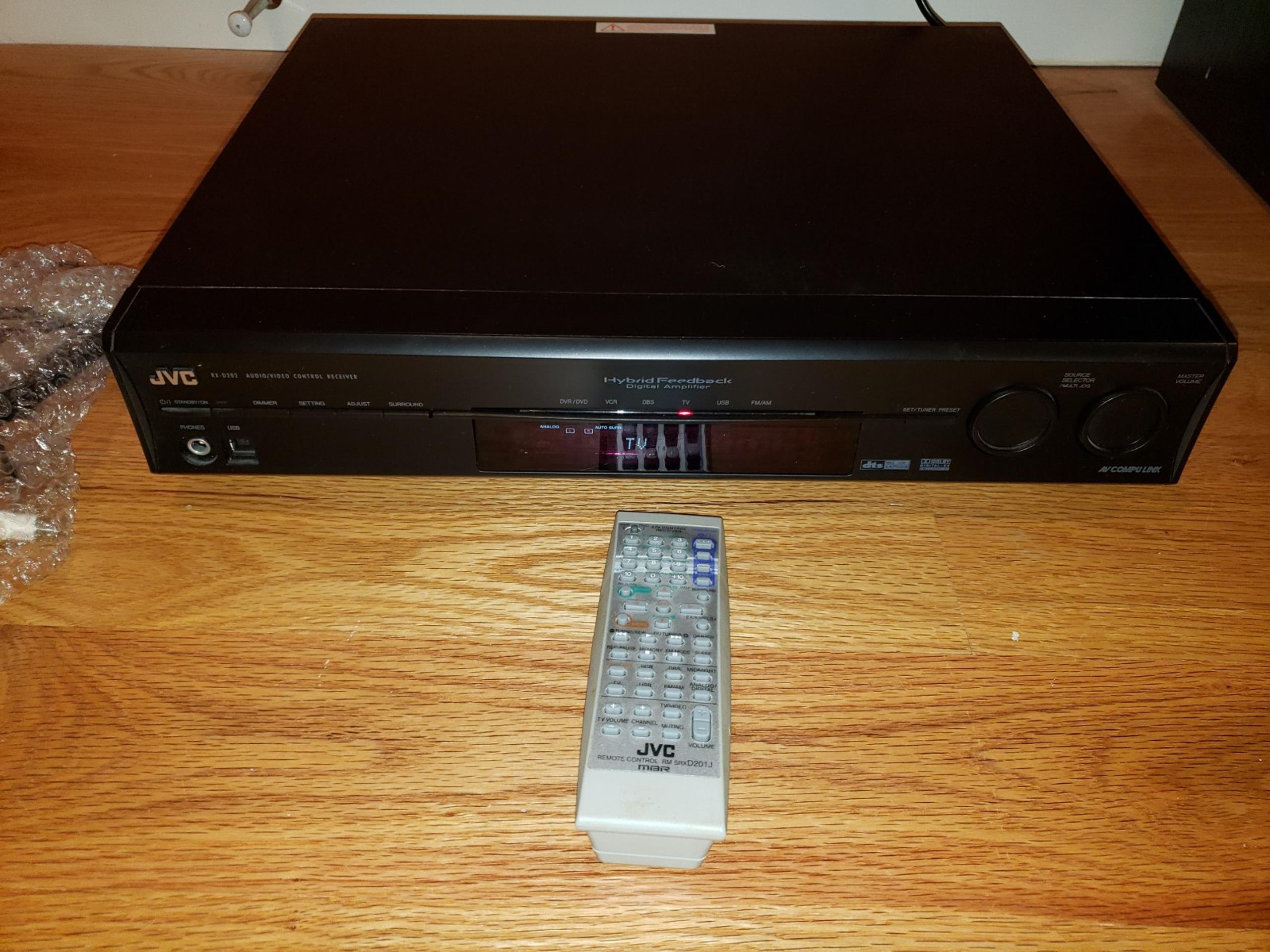 JVC RX-D202B
7-channel home theater receiver