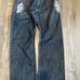 Baggy embroidery jeans