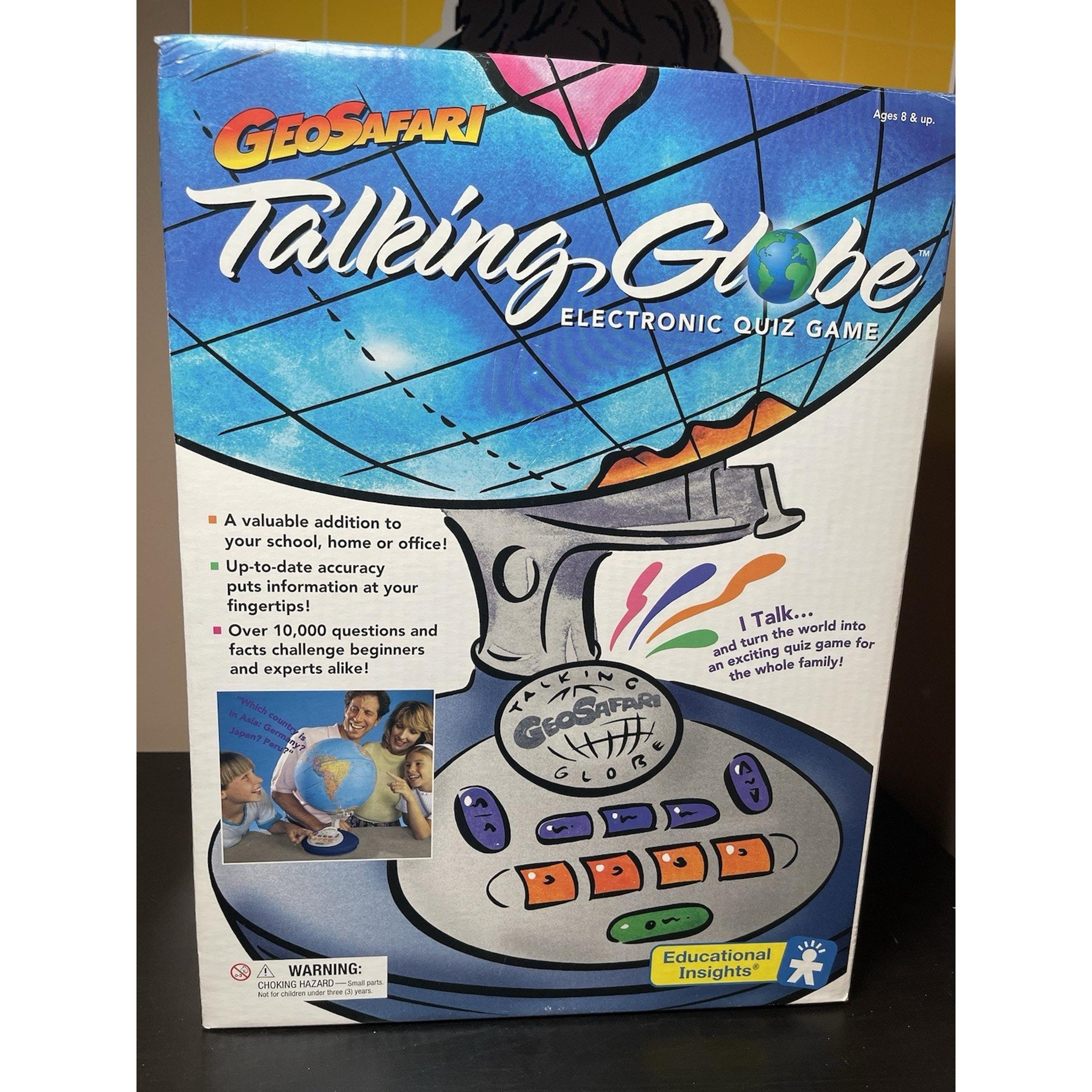Vintage 1996 GeoSafari Talking Globe Electronic Quiz Game EI-8890 #C240 Tested