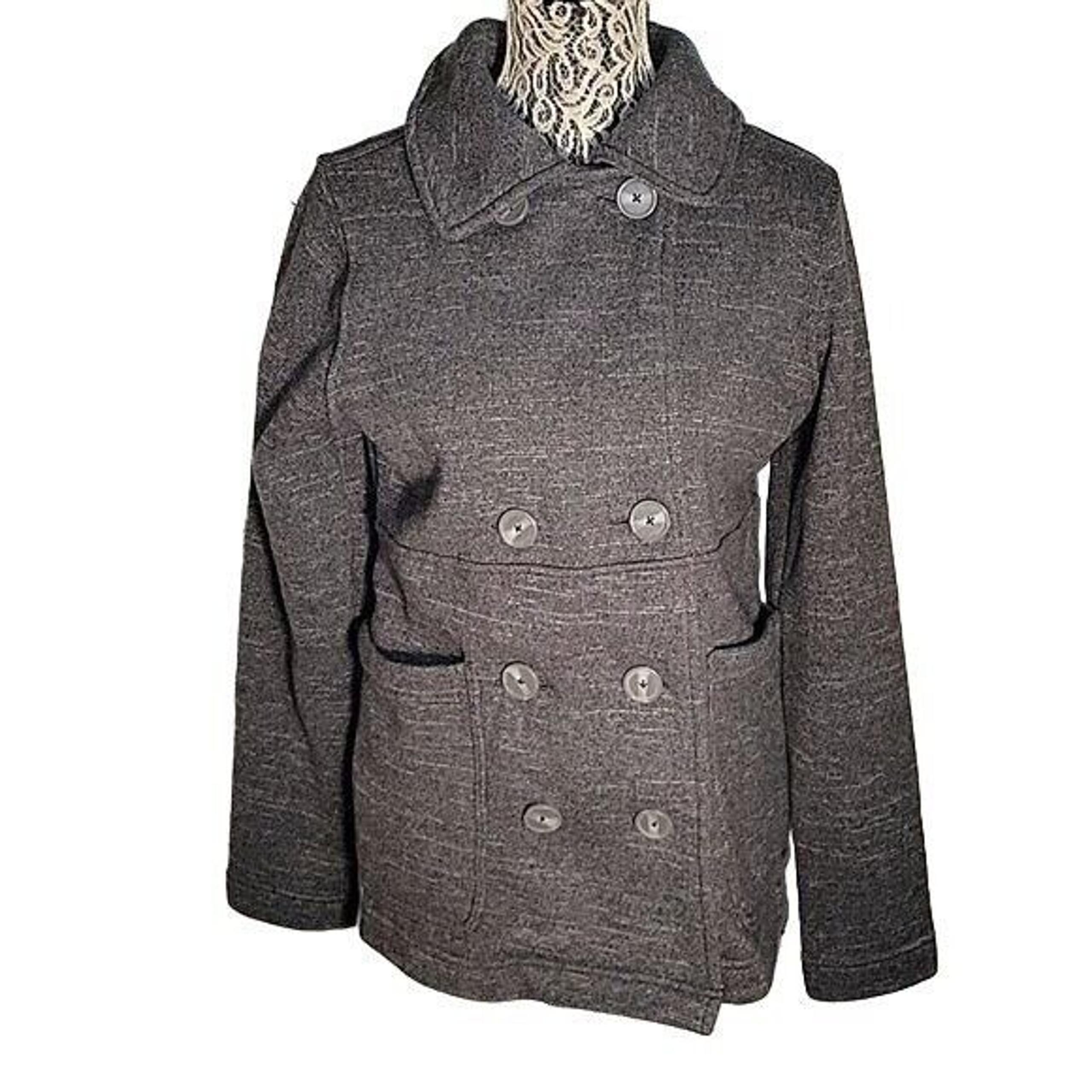 PATAGONIA Better Sweater Peacoat Fleece Jacket Coat Button Grey Women's S