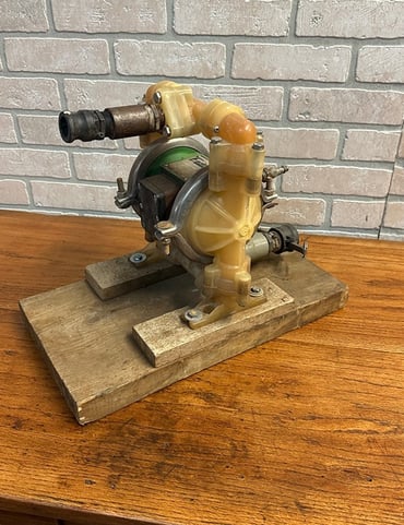 Marathon Air Powered Double Diaphragm Pump MP02P-49 Untested For Parts