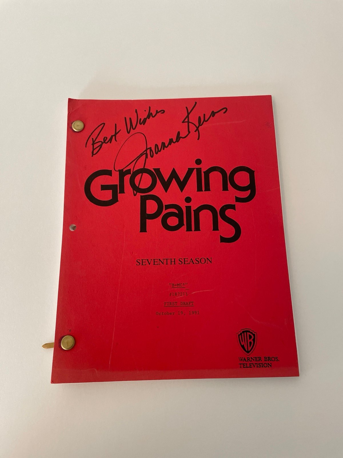 “Growing Pains” Joanna Kerns signed script
