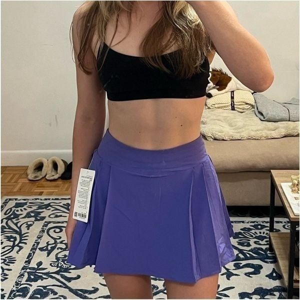 Lululemon Side Pleat Skirt in Charged Indigo