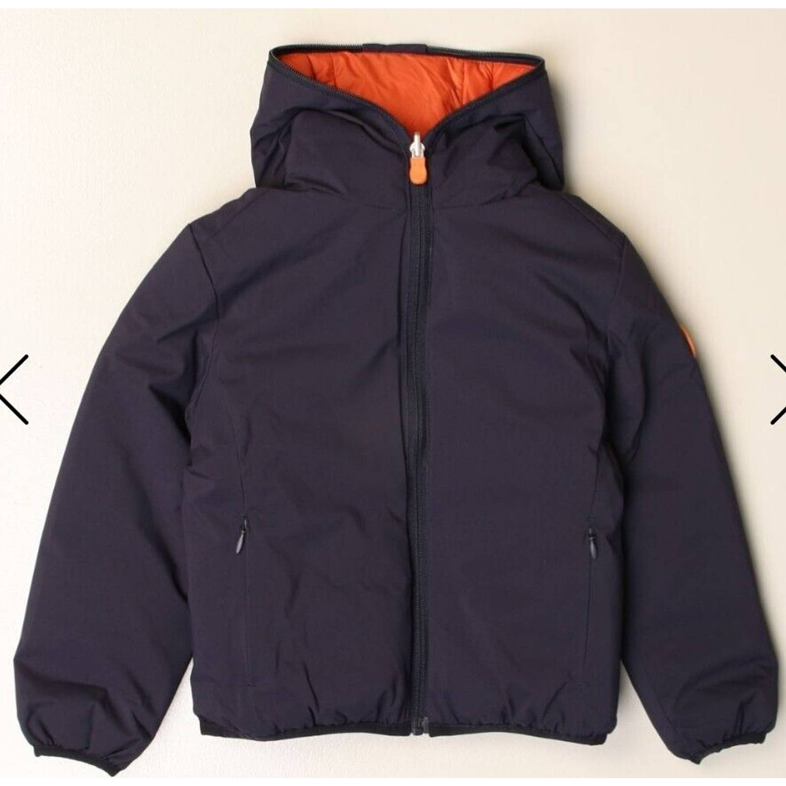 Save the Duck | Kids Winter Jacket | Size 10 | Blue / Orange | Reversible |NWT