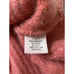 Calypso St. Barth Cashmere Sweater Coral Pink Ribbed Knit Scoop Neck 3/4 Sleeve