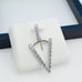 925 Sterling Silver Cubic Zirconia Initial Pendant, UU1P6A6188