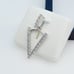 925 Sterling Silver Cubic Zirconia Initial Pendant, UU1P6A6188