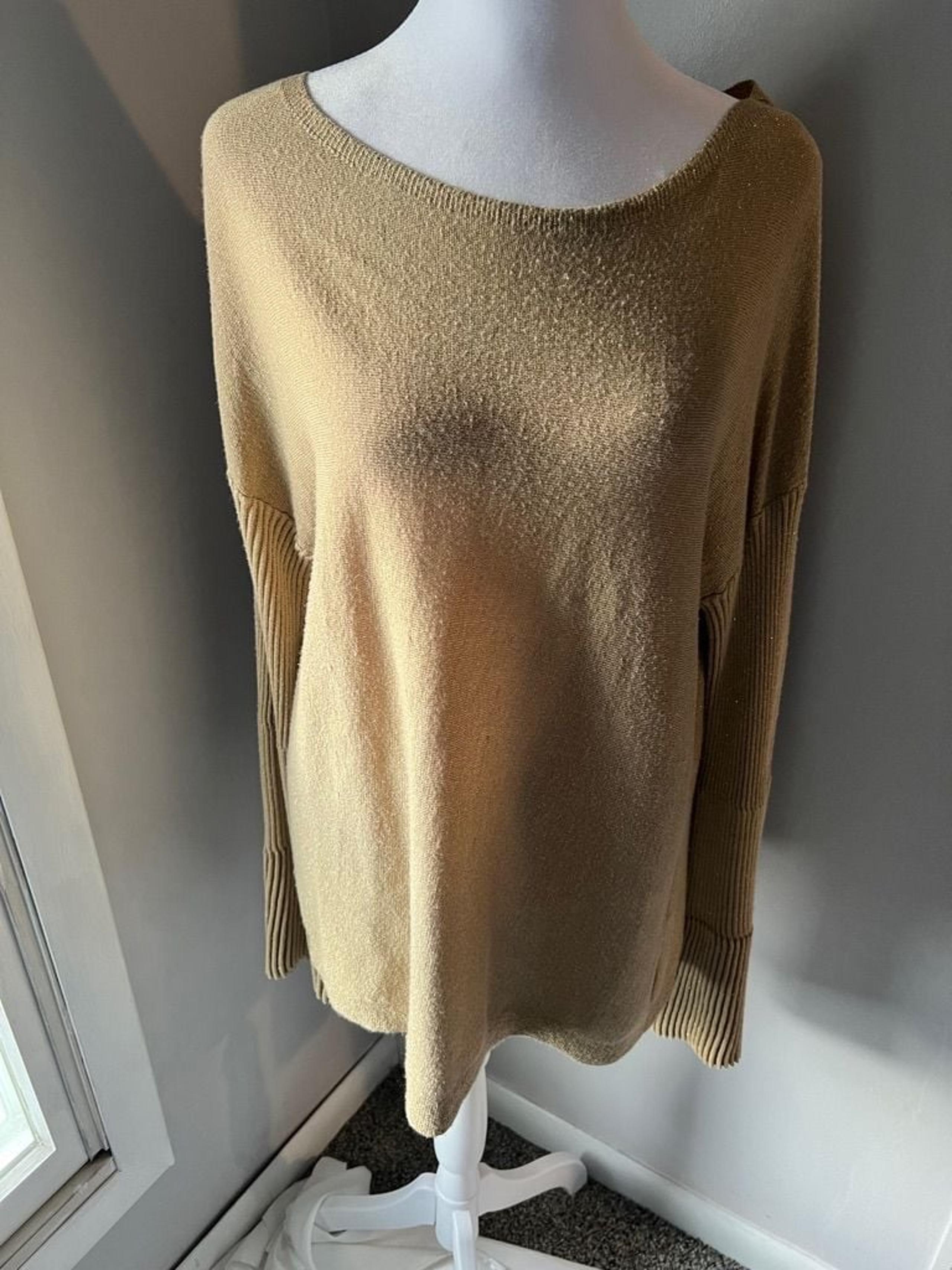 Vince Camuto Gold metallic sparkle Sweater