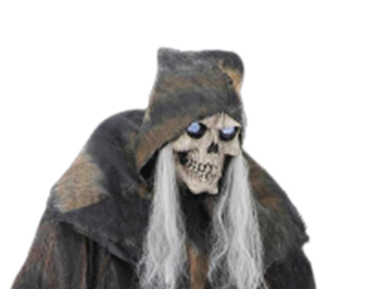 Animated 6 ' Lunging GRIM REAPER DIGIT Eyes Halloween PROP HALLOWEEN HAUNT PROP