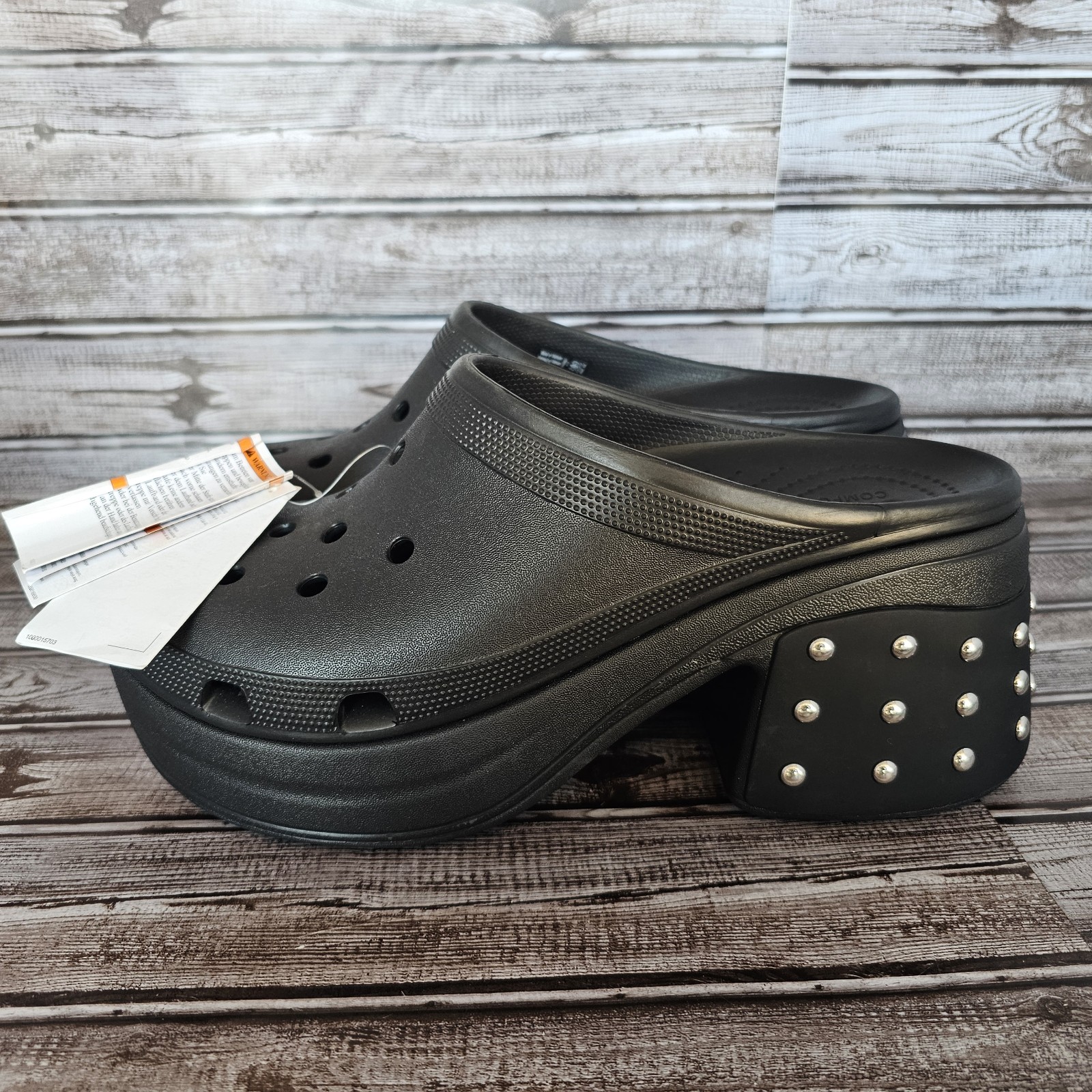 NEW With Tags Crocs Siren Studded Clog Black 209017 Size Men/13