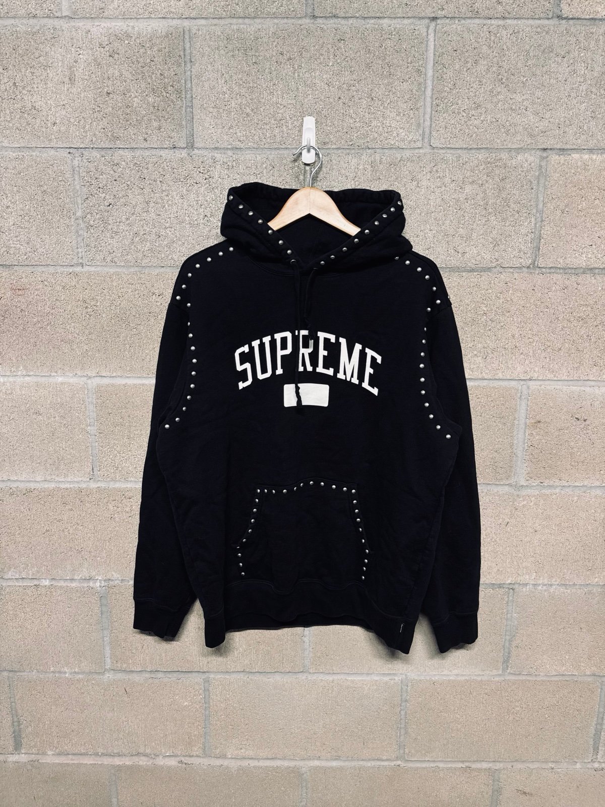 Supreme Studded Hood sweatshirt large