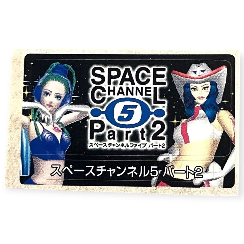 Sony PlayStation 2 PS2 Space Channel 5 2 Pudding Vintage Memory Card Sticker