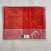 Garnier Thiebaut Tablecloth Red Pink Sparrow Birds Checkered 45x45 Square France