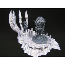 Evil Summoning Circle w Dark Priestess & Chained Ichor Demon Scatter Terrain