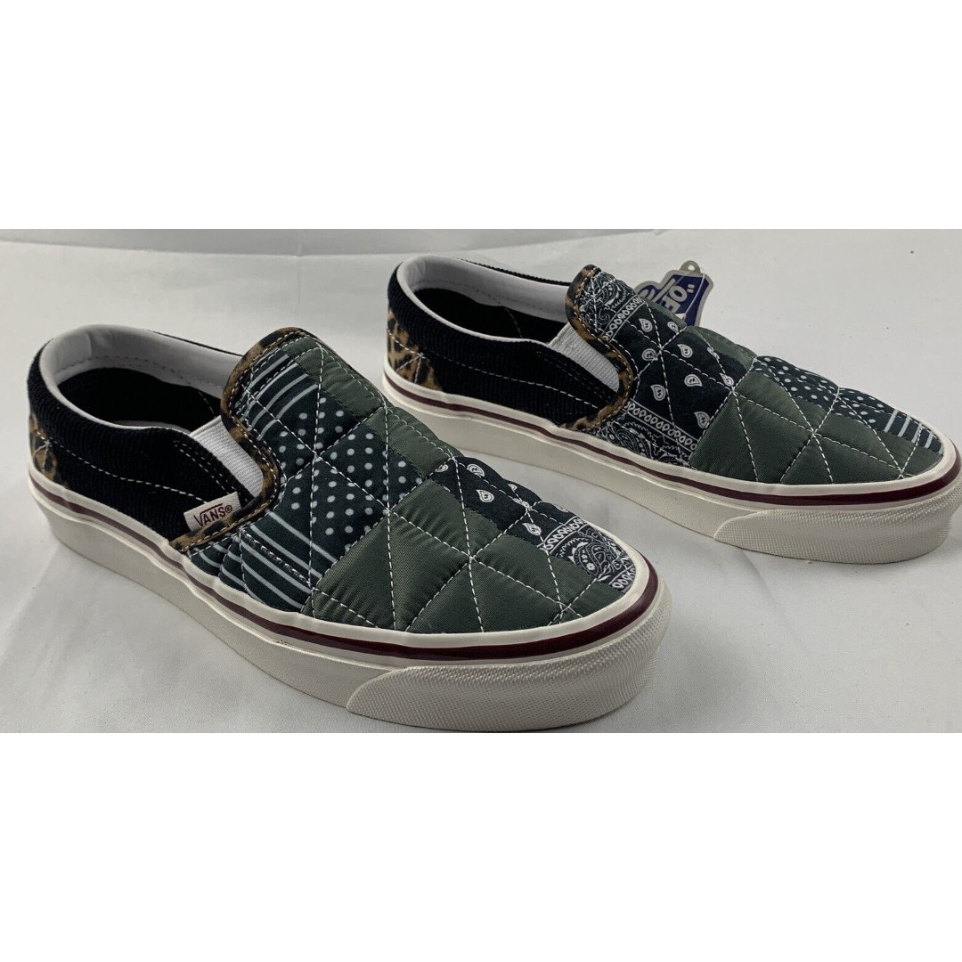 Vans Classic Slip-On Quilted Mix Anaheim Factory Mens Size 6 Womens Size 7.5
