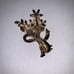 Vintage Signed Monet Multi-color Rhinestone Enamel Flower Brooch, women's brooch