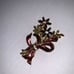 Vintage Signed Monet Multi-color Rhinestone Enamel Flower Brooch, women's brooch