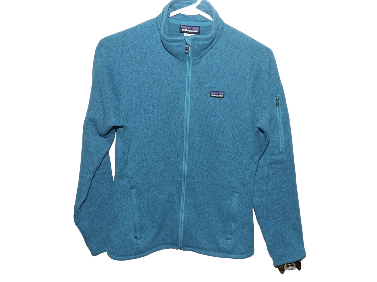 Patagonia better sweater women’s jacket small teal blue zipper front