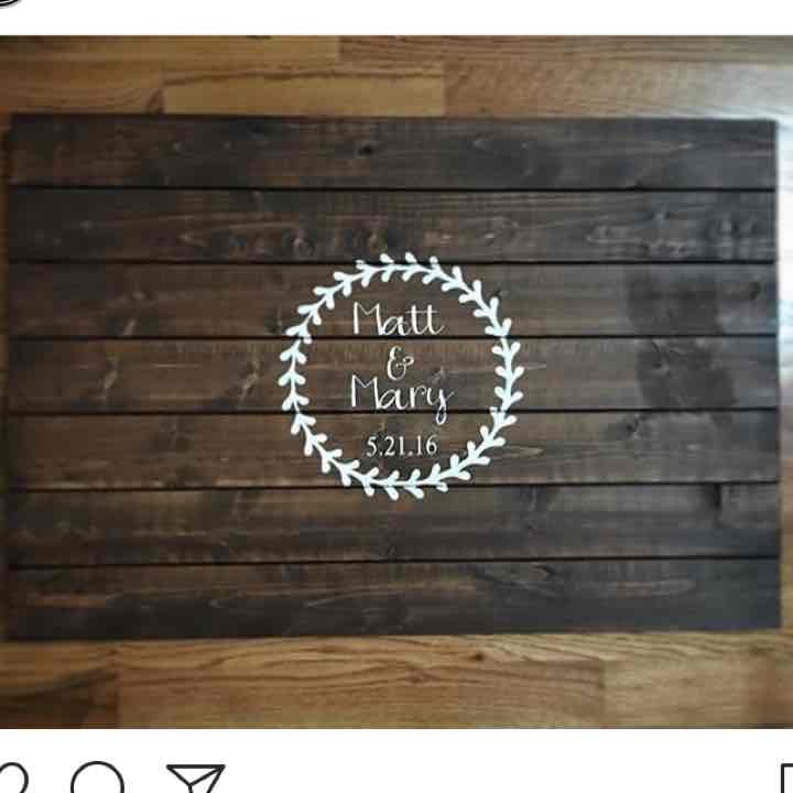 Upcycled guestbook