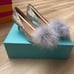 Kate Spade Park Silver/Gold Pom Heels - NIB