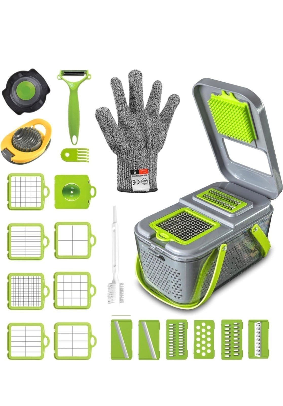 Brand new 24-Piece Vegetable Chopper - Mandoline Slicer, Food Chopper