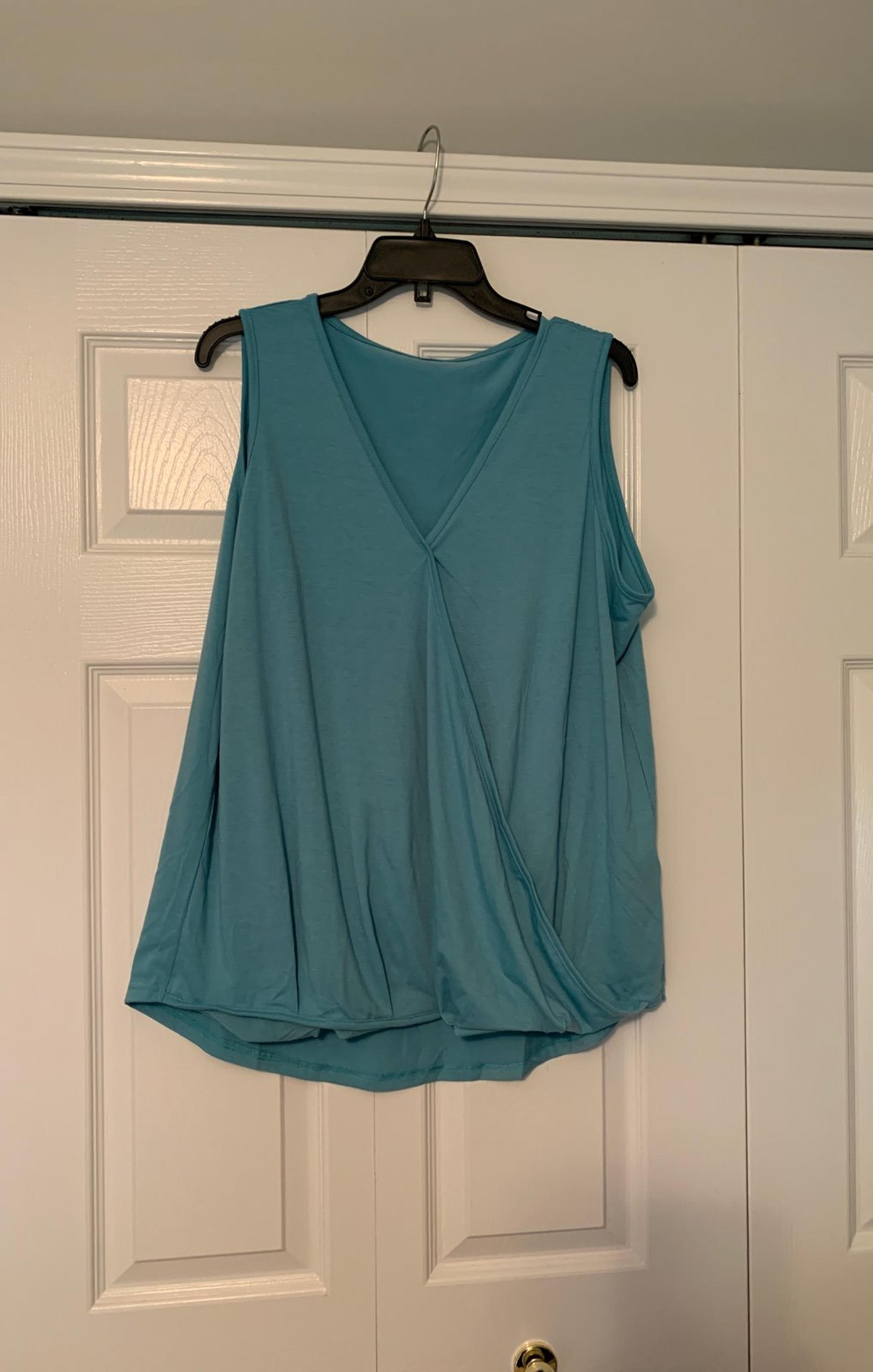 Blue Wrapped Tank Top