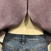 ASTR THE LABEL Cropped Open-back Oversized Sweater, Lilac Size Med. NWT!