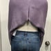 ASTR THE LABEL Cropped Open-back Oversized Sweater, Lilac Size Med. NWT!