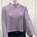 ASTR THE LABEL Cropped Open-back Oversized Sweater, Lilac Size Med. NWT!