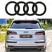 Audi Q5 Emblem Gloss Black Rings Rear Quattro 2.0T Sline 2013-2020 Combo Set